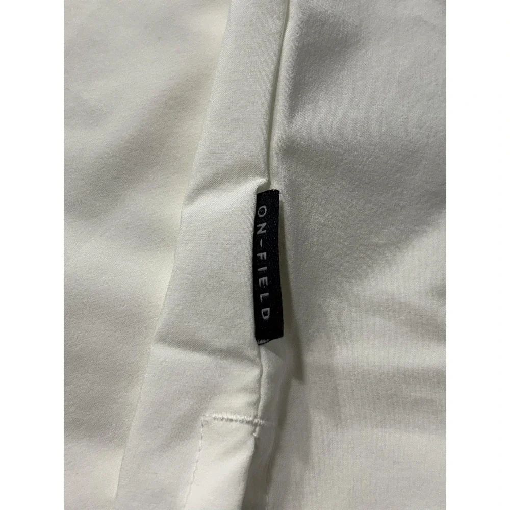 Pittsburgh Steelers Polo Shirt Mens Medium White NFL Football Nike Dri Fit